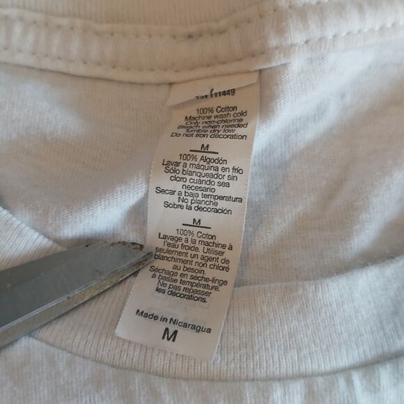 Graphic T-Shirt Mens Medium Legend 33 White Green Short Sleeve - Picture 4 of 6